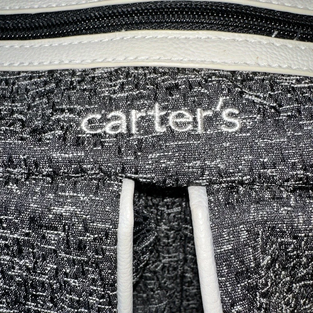 Large Diaper Bag/Fashion Tote CARTER'S Heather Gray/Off-white